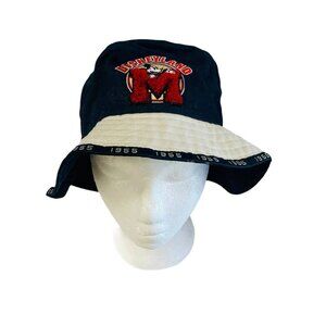 Vintage Disneyland Mens Resort Mickey Mouse 1955 Bucket Hat Blue Fits Most Heads
